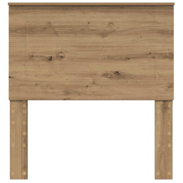 vidaXL Cabecero Roble artesanal 75 cm Madera contrachapada