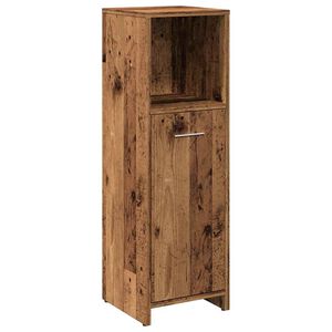 vidaXL Armario de ba&ntilde;o madera contrachapada envejecida 30x30x95 cm