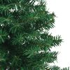 vidaXL &Aacute;rbol de Navidad artificial de esquina verde 210 cm PVC