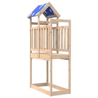 vidaXL Torre de juegos madera maciza de pino 110,5x52,5x215 cm