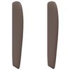 vidaXL Oreja de cabecero Canela PVC