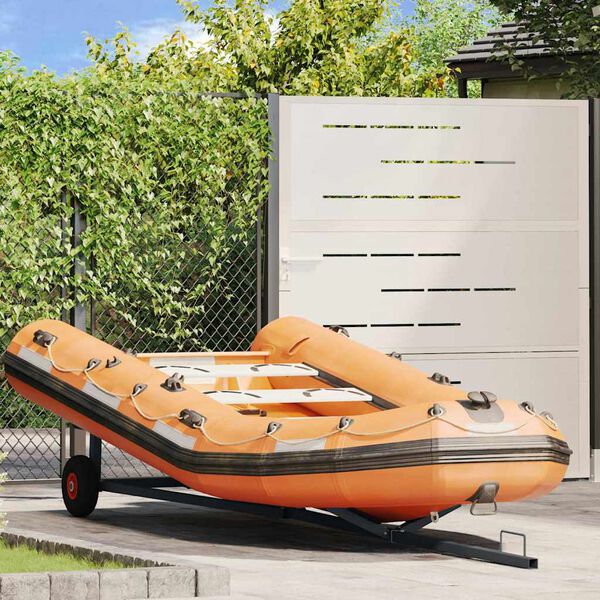 vidaXL Remolque para barcos Plateado 302 x 107 x 42 cm Acero