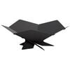 vidaXL Hoguera Negro 53 x 53 x 18,5 cm Acero