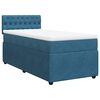vidaXL Cama box spring con colch&oacute;n terciopelo azul 90x190 cm