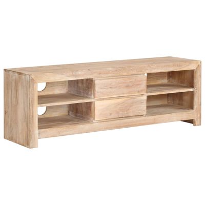 vidaXL Mueble para TV madera maciza acacia marrón claro 120x30x40 cm