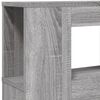 vidaXL Cabecero LED madera ingeniería gris Sonoma 160x18,5x103,5 cm
