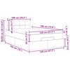 vidaXL Estructura de cama otomana colch&oacute;n tela topo 120x190 cm