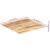 vidaXL Superficie de mesa madera maciza de mango 15-16 mm 70x70 cm