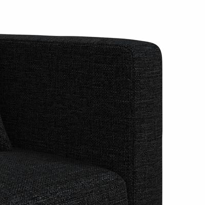 vidaXL Sofá cama en forma de L tela negro 275x140x70 cm