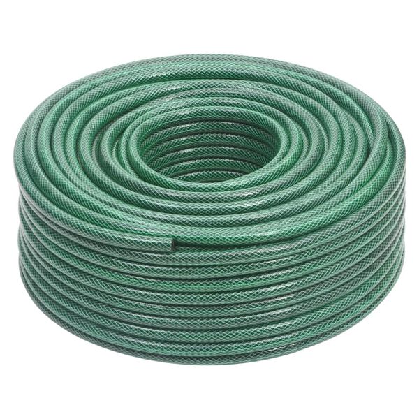 vidaXL Manguera de jard&iacute;n PVC verde 0,5" 100 m