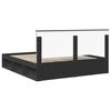 vidaXL Estructura de cama Negro 180 x 200 cm Madera de pino macizo