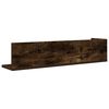 vidaXL Estantes de pared 2 uds madera roble ahumado 75x16,5x16,5 cm