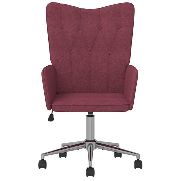 vidaXL Sill&oacute;n de relax de tela color rojo tinto