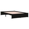 vidaXL Estructura de cama sin colchón madera maciza negro 120x190 cm