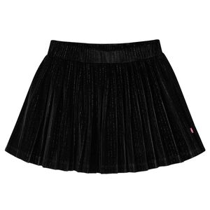 Falda plisada infantil l&uacute;rex negro 92