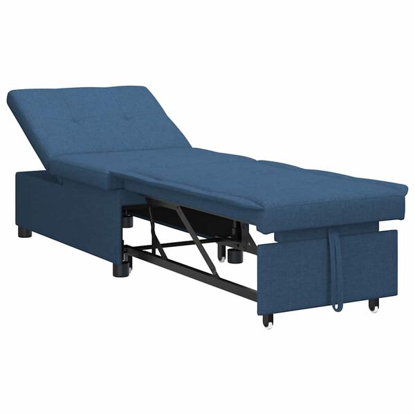 vidaXL Sof&aacute; cama desplegable Azul 194 x 50 x 82 cm