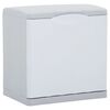 vidaXL Cubo de basura con separaci&oacute;n blanco 20 L 40x30x40 cm