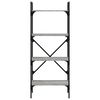 vidaXL Librería 4 estantes madera gris Sonoma 56x31,5x138,5 cm