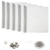 vidaXL Cubierta de eje de luz con clips 5 uds. 70 x 190 cm Aluminio