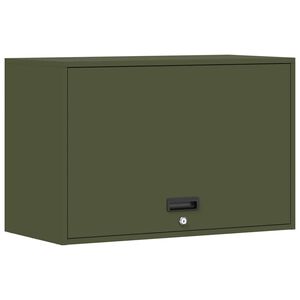 vidaXL Armario de pared para el garaje Verde oliva 80 x 40 x 53 cm