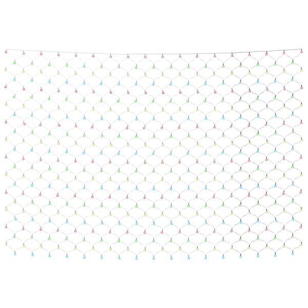 vidaXL Red de luces de Navidad 204 LED colores 3x2 m interior/exterior