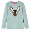vidaXL Camiseta infantil de manga larga menta medio 116