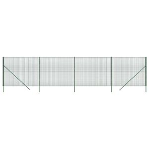 vidaXL Cerca de alambre de acero galvanizado verde 1,8x10 m