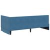 vidaXL Estructura de Cama Esquina con Colchón 2 pcs Azul Terciopelo