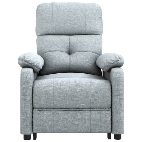 vidaXL Sill&oacute;n elevable tela gris claro