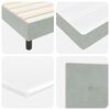 vidaXL Cama tipo Box Spring Gris claro 180 x 200 cm Terciopelo