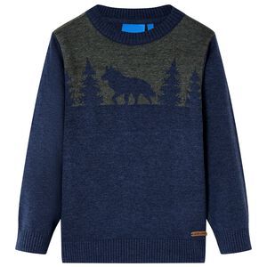 vidaXL Jersey de punto infantil azul marino 92