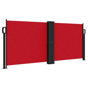 vidaXL Toldo lateral retr&aacute;ctil rojo 100x1000 cm