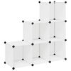 vidaXL Estanter&iacute;a de cubos con 6 compartimentos blanco