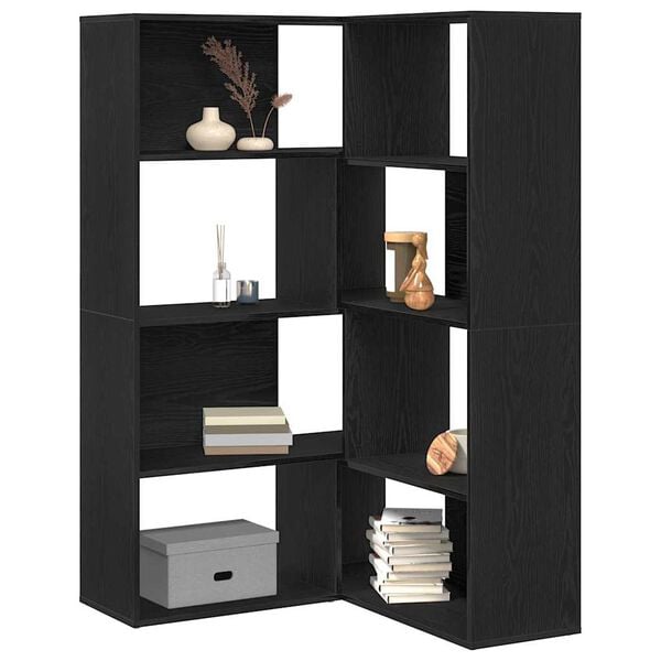 vidaXL Librer&iacute;a 2 pcs Roble Negro 85 x 85 x 140 cm