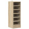 vidaXL Zapatero madera contrachapada roble Sonoma 31,5x35x90 cm