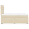 vidaXL Cama box spring con colch&oacute;n tela color crema 120x190 cm