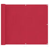 vidaXL Pantalla de Balc&oacute;n 90 x 500 cm Tela Oxford Rectangular Burdeos