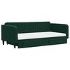 vidaXL Sof&aacute; cama nido con cajones terciopelo verde oscuro 100x200 cm
