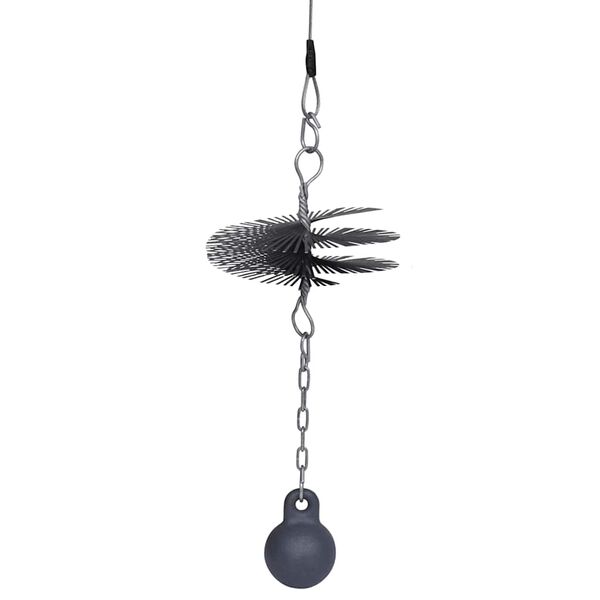 vidaXL Cepillo de limpieza de chimenea redondo 15 cm