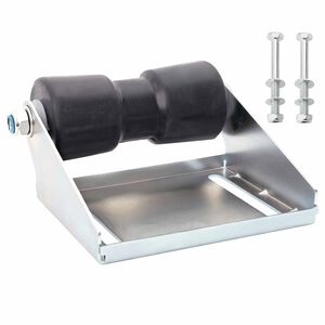 vidaXL Rodillo de Remolque para Barcos con Soporte 20,3 cm Plateado
