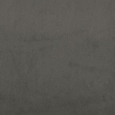 vidaXL Cama box spring con colchón terciopelo gris oscuro 200x200 cm