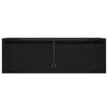 vidaXL Mueble de TV con luces LED roble negro 75x35,5x25 cm