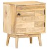 vidaXL Mesita de noche de madera maciza de mango 40x30x50 cm