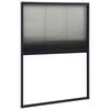 vidaXL Mosquitera plisada para ventanas aluminio antracita 80x120cm