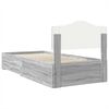 vidaXL Estructura de cama Gris Sonoma 90 x 190 cm Madera de ingenier&iacute;a