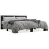 vidaXL Estructura de cama madera de ingenier&iacute;a y metal negro 180x200cm