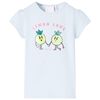 vidaXL Camiseta infantil azul claro 140