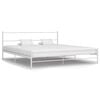 vidaXL Estructura de cama sin colch&oacute;n metal blanco 200x200 cm
