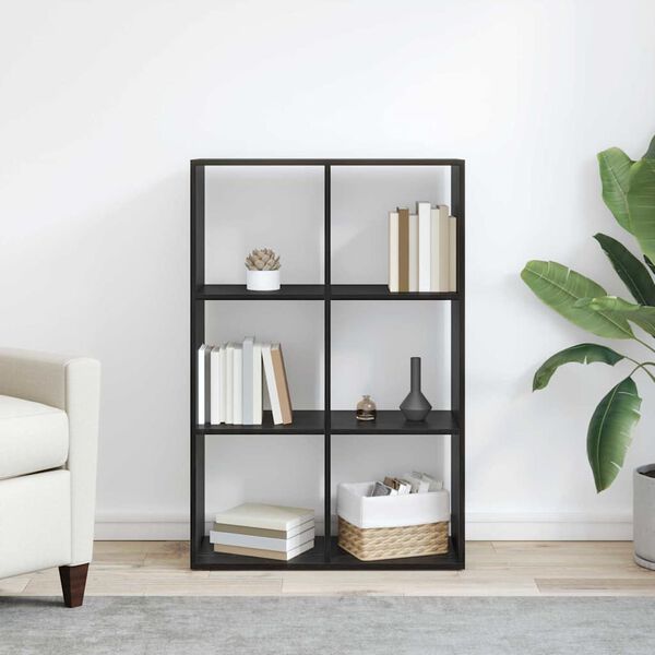 vidaXL Librer&iacute;a Roble Negro 69,5 x 29 x 103,5 cm Madera de ingenier&iacute;a