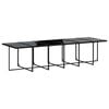 vidaXL Set de muebles jard&iacute;n 17 pzas con cojines rat&aacute;n sint&eacute;tico negro